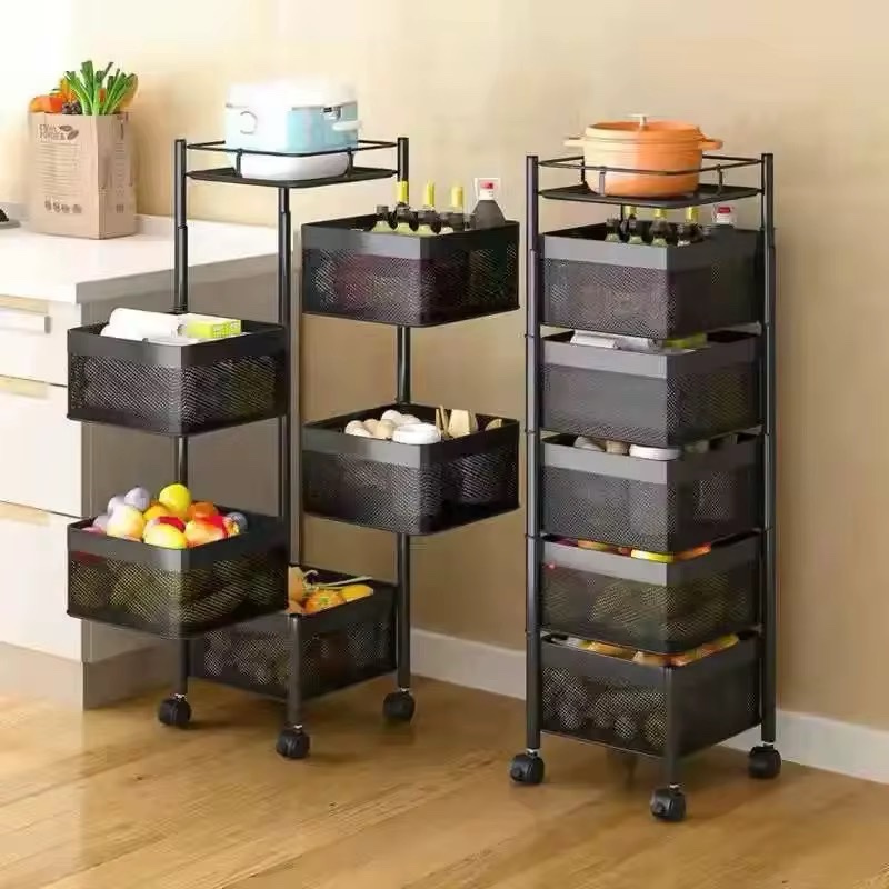5 tier rolling storage cart