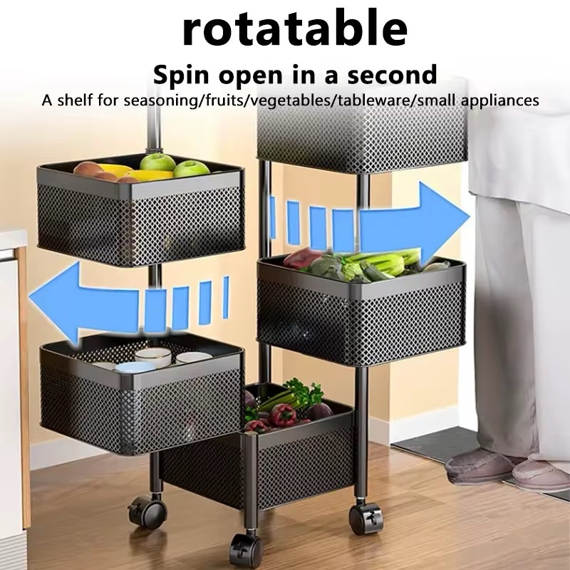 5 tier rolling storage cart - Image 4