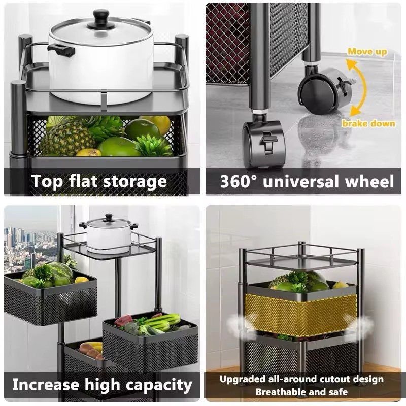 5 tier rolling storage cart - Image 5