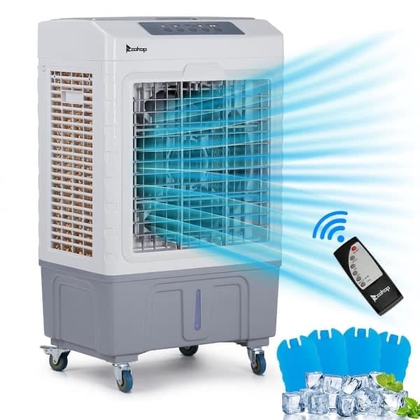 75L Portable Air Cooler with Wheels – Evaporative Cooling