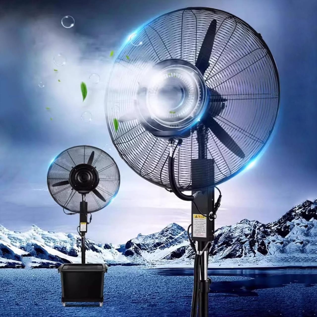 30-Inch Industrial Mist & Ice Fan with 42L Water Tank